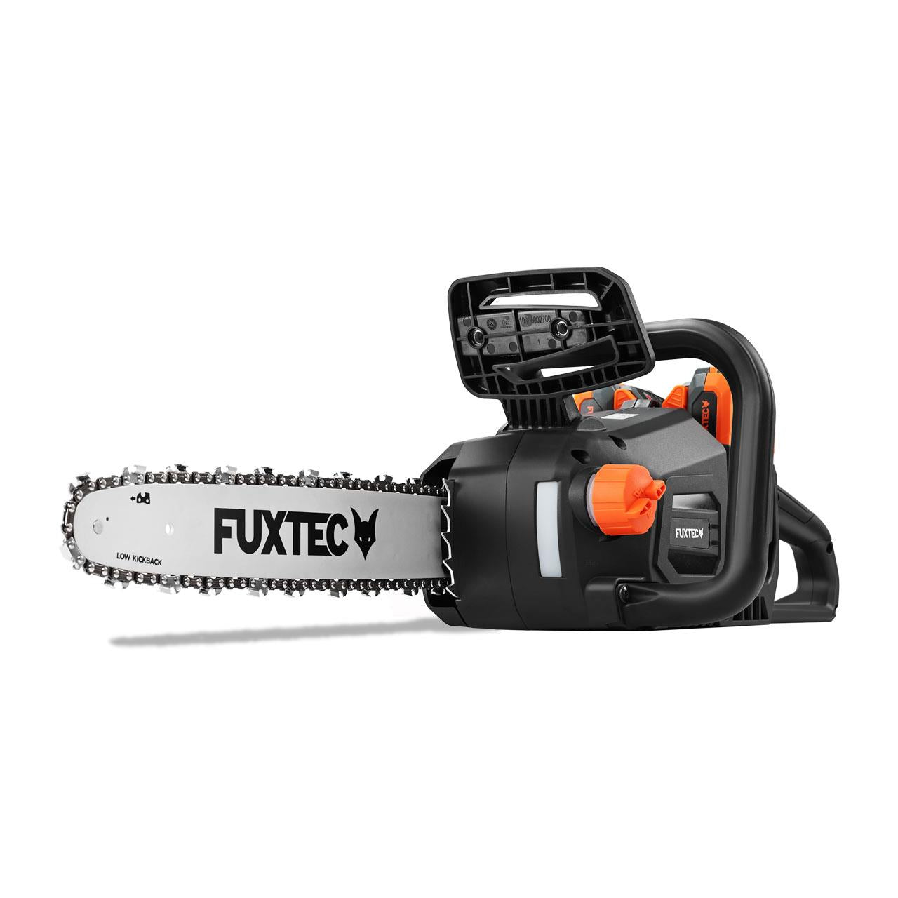Akumulátorová retezová pila FUXTEC 2x20V FX-E2KSSET s baterií a nabíjeckou
