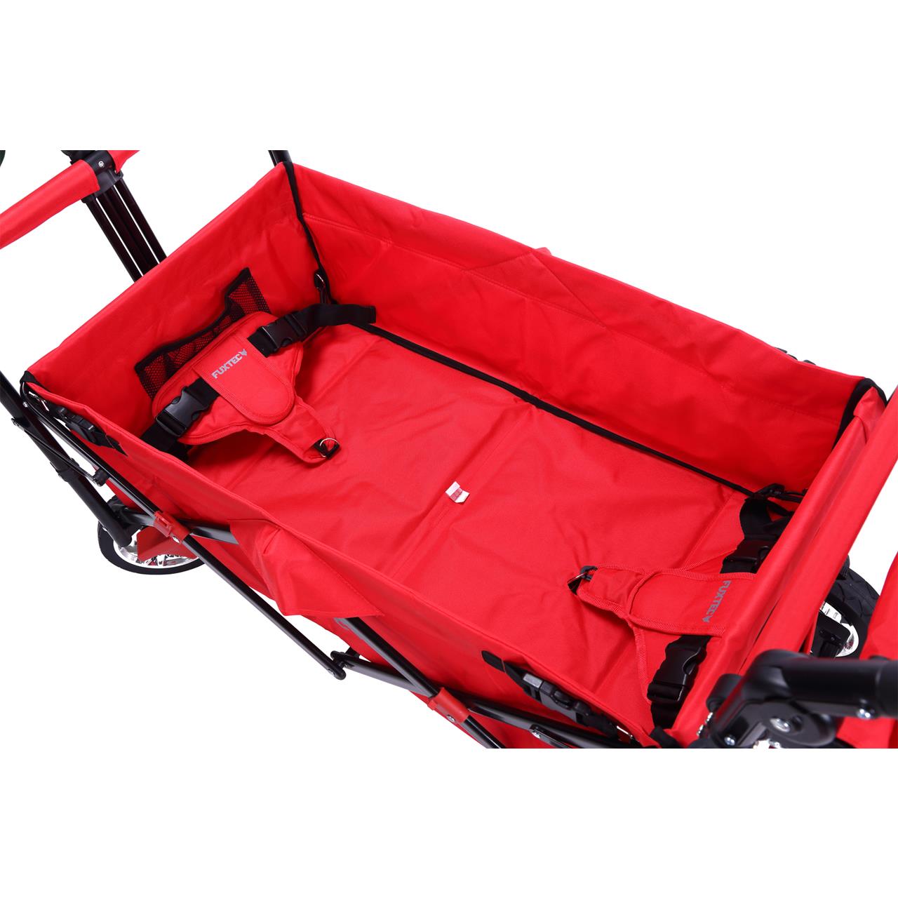 Rucní vozík FUXTEC FX-CT700 se slunecní stríškou chránenou proti UV zárení a prídavnou rukojetí na tlacení