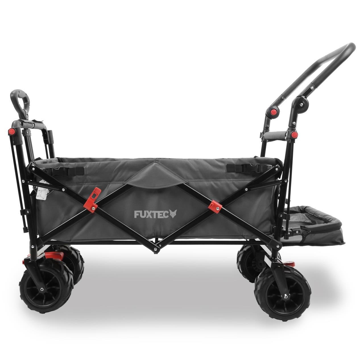 Plážový vozík FUXTEC FX-CTB800 se slunecní stríškou chránenou proti UV zárení, rukojetí a vnitrním rozšírením