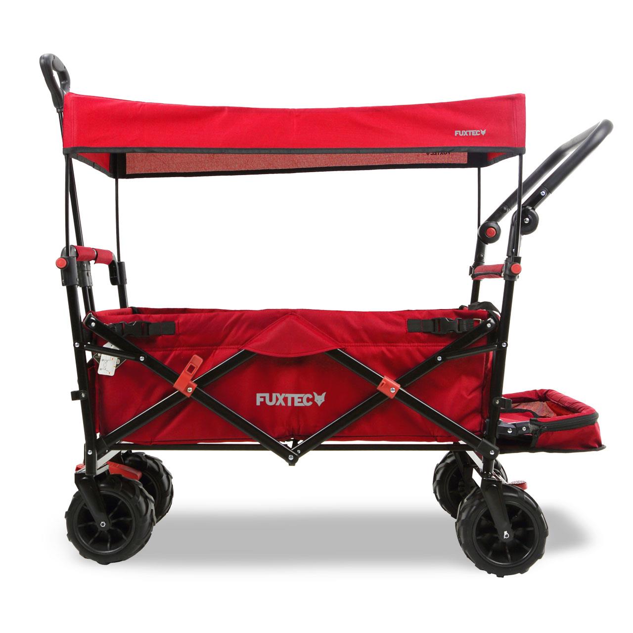Plážový vozík FUXTEC FX-CTB800 se slunecní stríškou chránenou proti UV zárení, rukojetí a vnitrním rozšírením