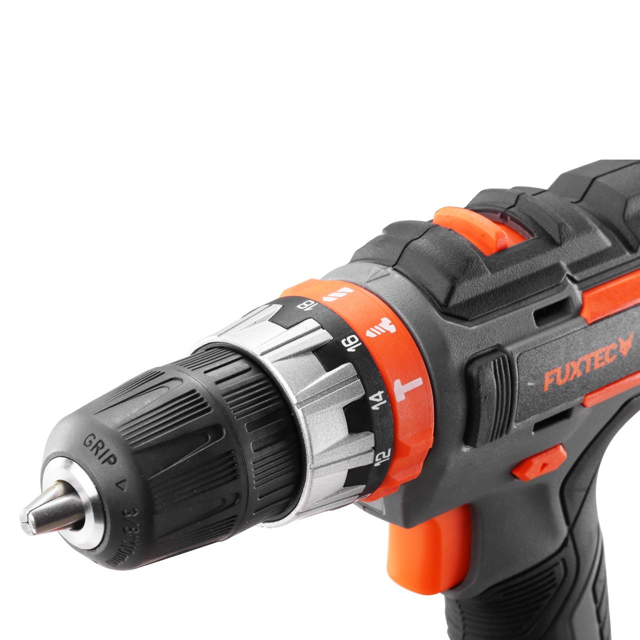 20V akumulátorová teplovzdušná pištol FX-E1HLP20 FUXTEC - s 2Ah batériou a 2,4A nabíjackou