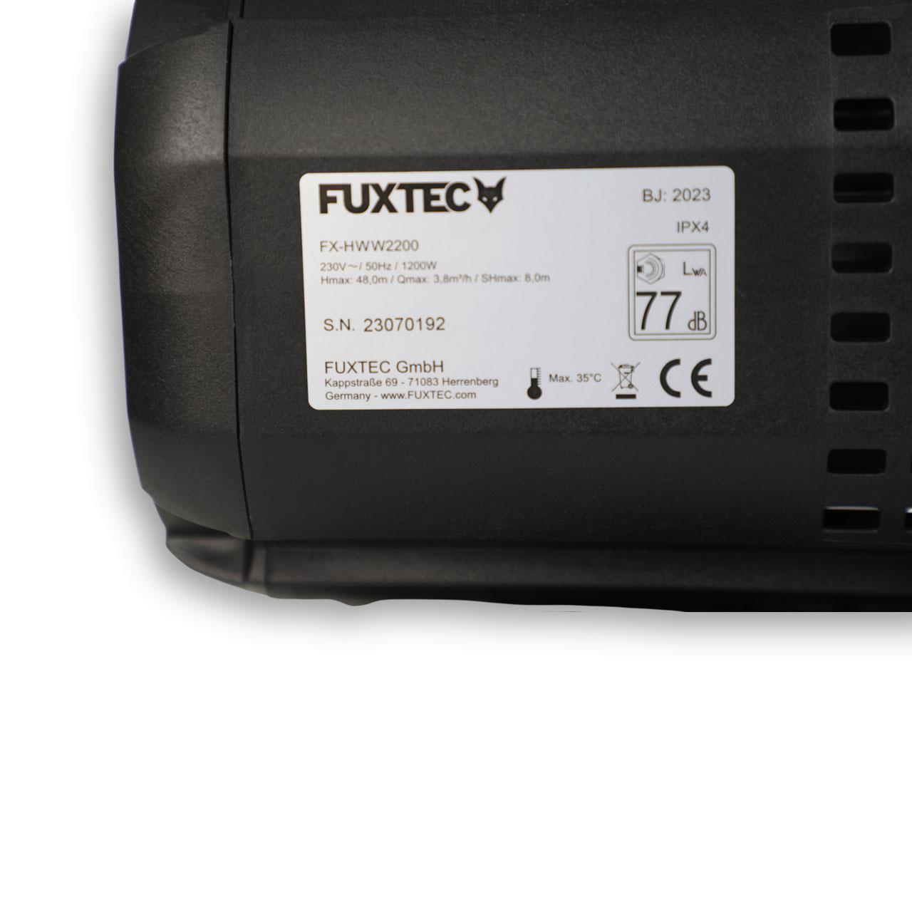 Tlaková nádrž FUXTEC pro domácí vodárny FX-HWW2200