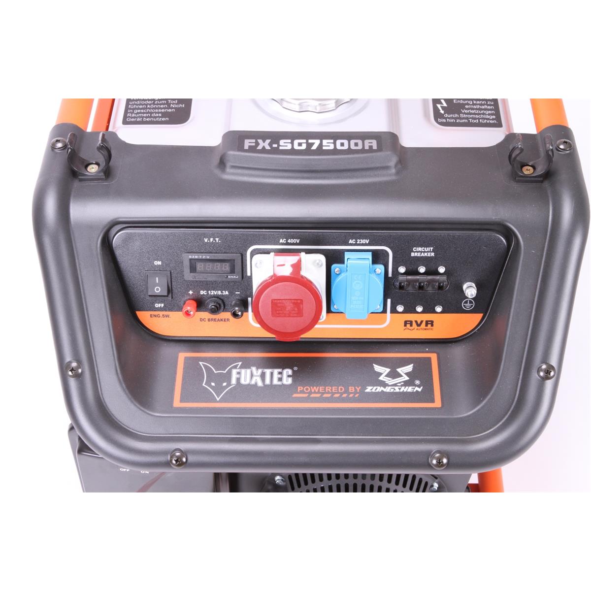 Generátor energie FUXTEC FX-SG7500A s pripojením 380 V