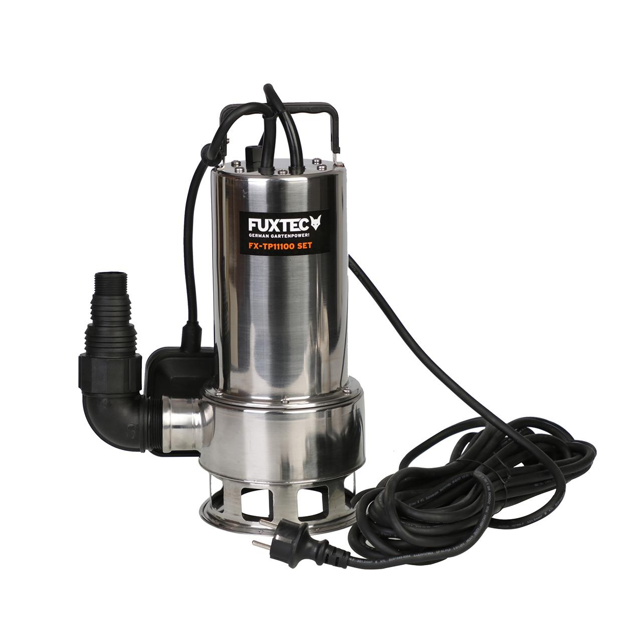 Ponorné cerpadlo FUXTEC - cerpadlo na odpadní vodu FX-TP11000 INOX (nerezová ocel) - 1100 Watt