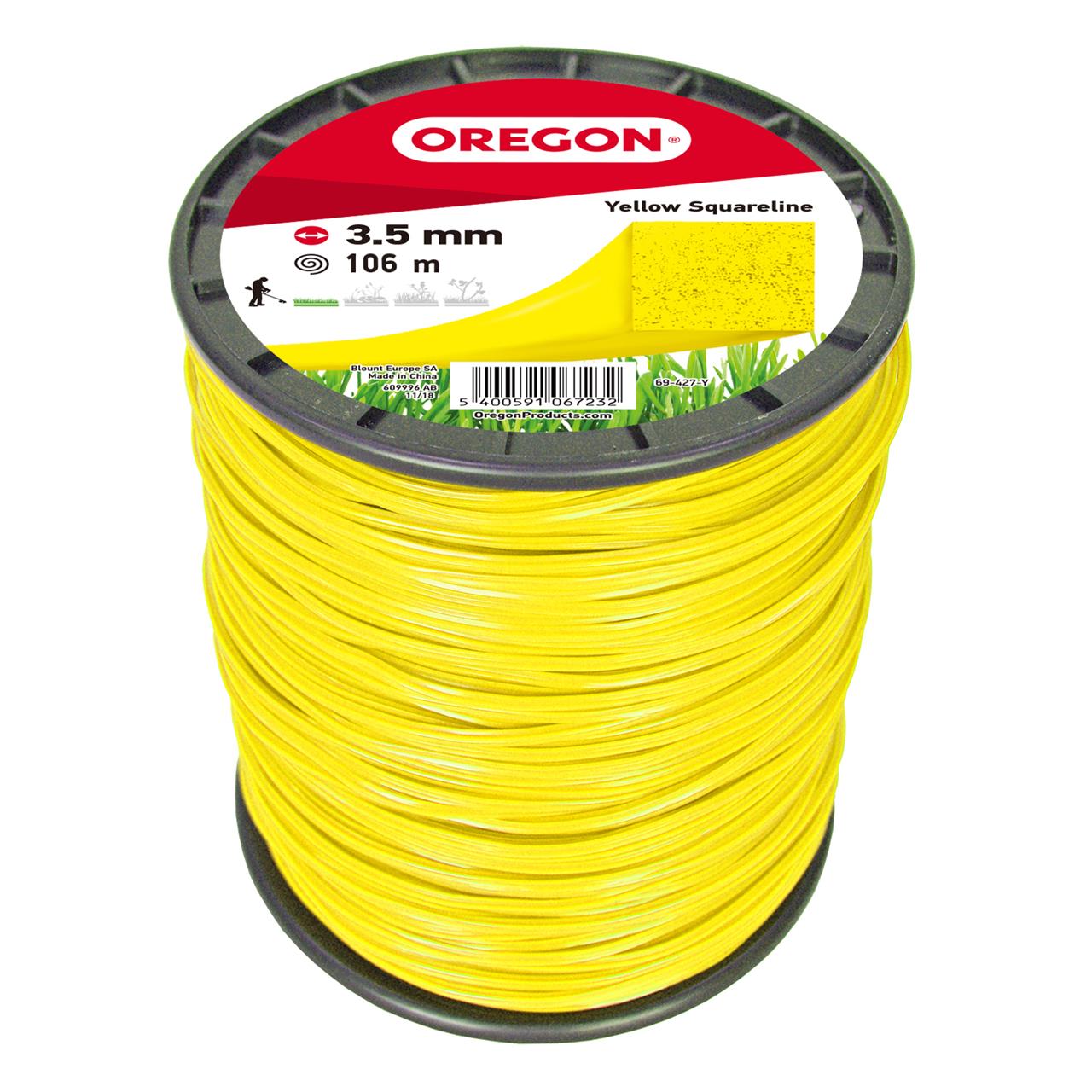OREGON - žlutá ctvercová nit 3,5 mm x 106 m