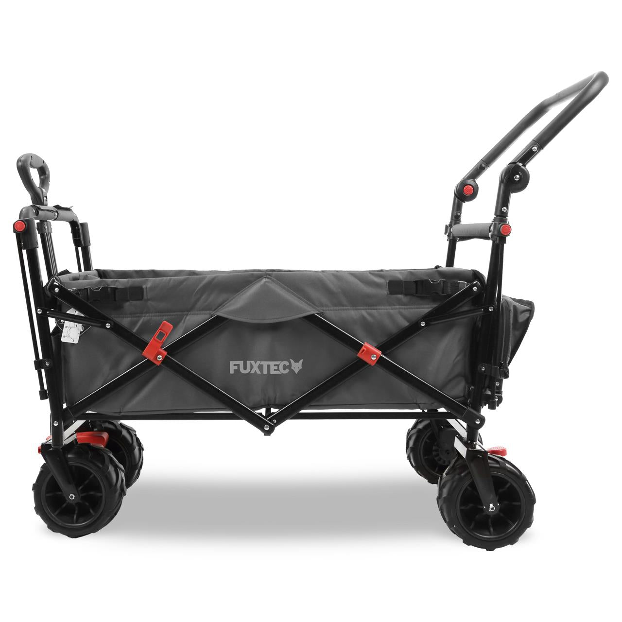 Plážový vozík FUXTEC FX-CTB800 se slunecní stríškou chránenou proti UV zárení, rukojetí a vnitrním rozšírením
