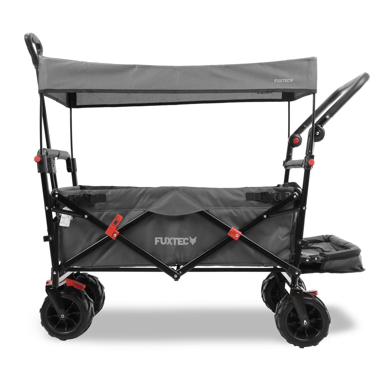 Plážový vozík FUXTEC FX-CTB800 se slunecní stríškou chránenou proti UV zárení, rukojetí a vnitrním rozšírením