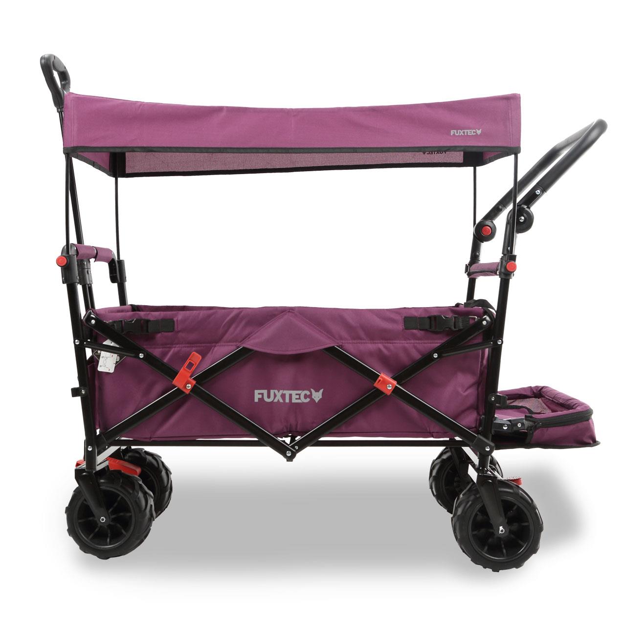 Plážový vozík FUXTEC FX-CTB800 se slunecní stríškou chránenou proti UV zárení, rukojetí a vnitrním rozšírením