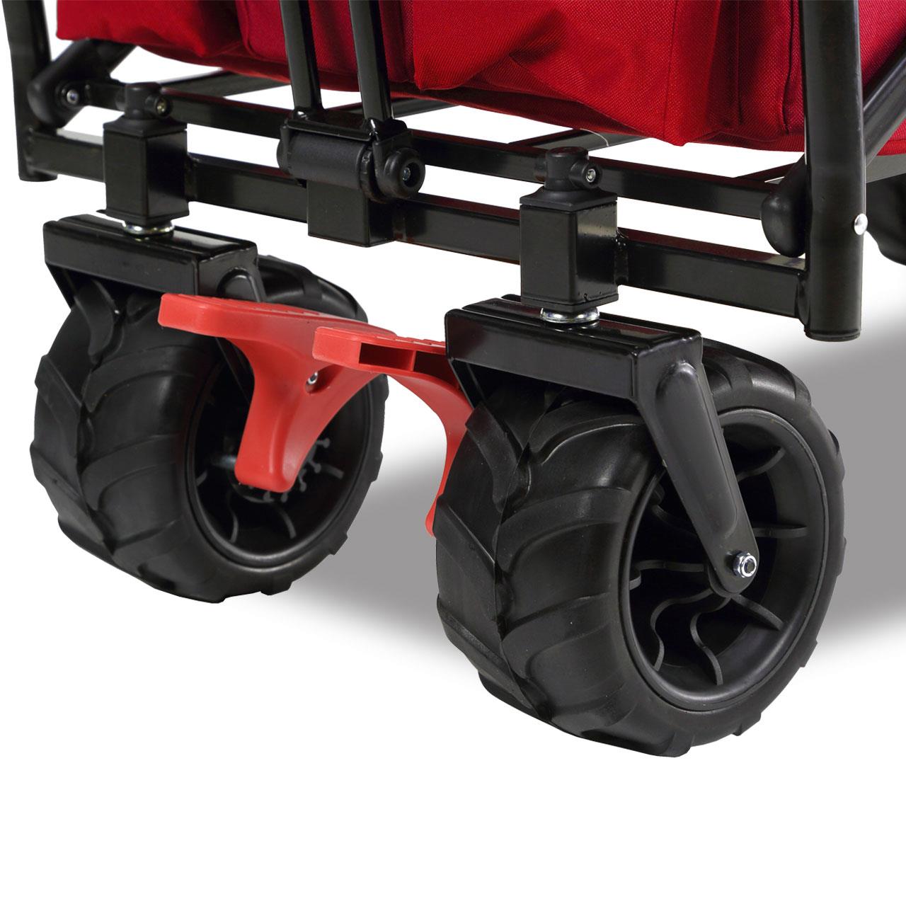 Plážový vozík FUXTEC FX-CTB800 se slunecní stríškou chránenou proti UV zárení, rukojetí a vnitrním rozšírením