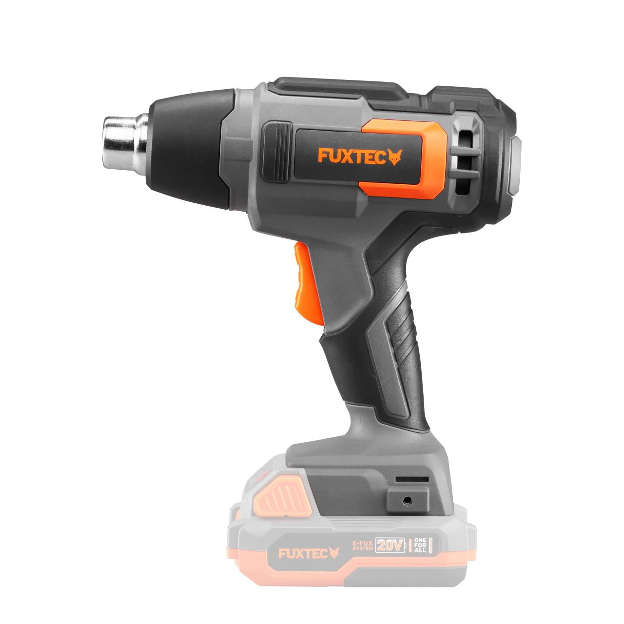 Akumulátorová horkovzdušná pistole FUXTEC 20V FX-E1HLP20 SET s 1 x akumulátorem 2Ah, 1 x nabíjeckou 1A