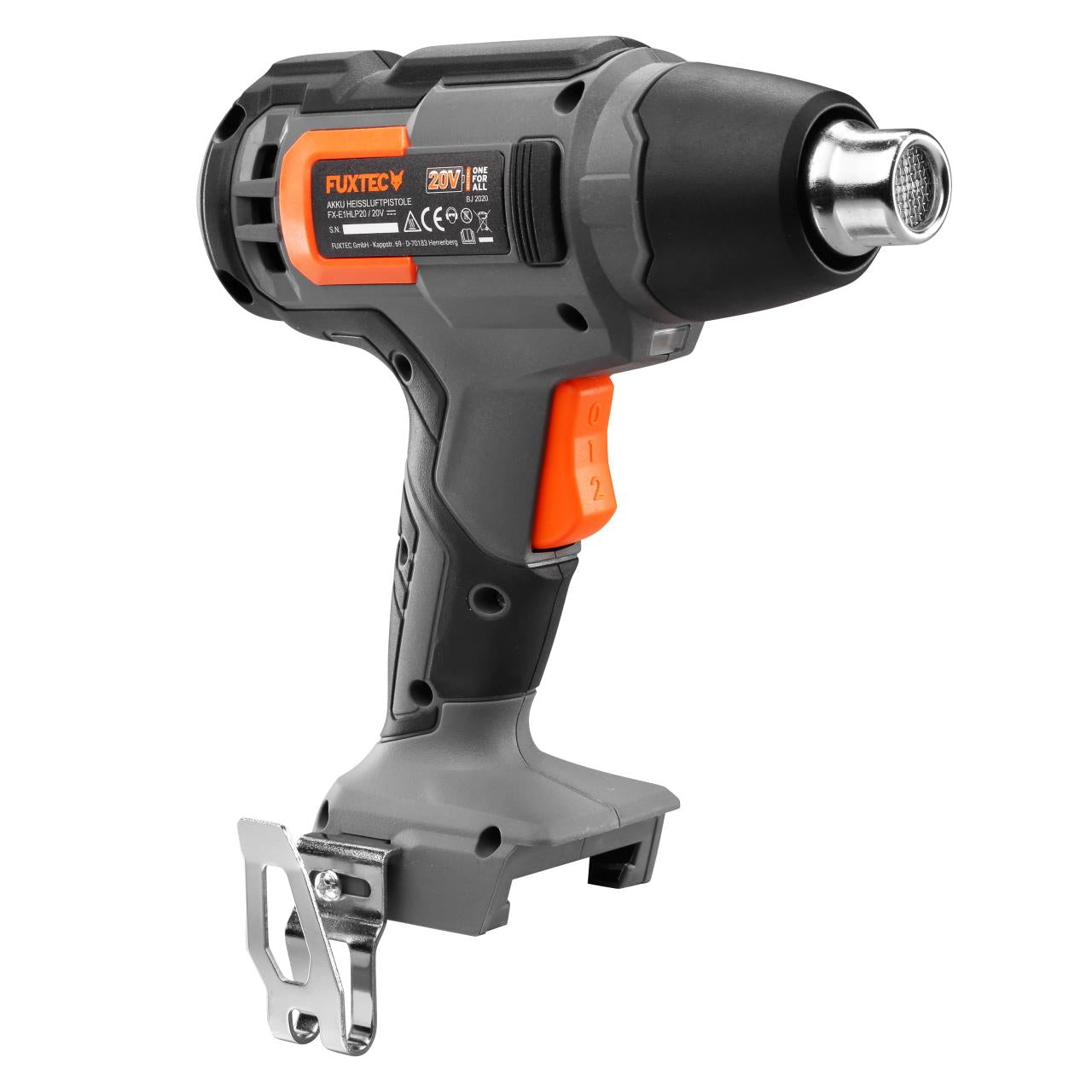 Akumulátorová horkovzdušná pistole FUXTEC 20V FX-E1HLP20 SET s 1 x akumulátorem 2Ah, 1 x nabíjeckou 1A