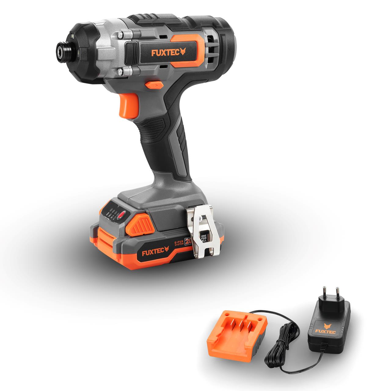 Akumulátorová príklepová vrtacka FUXTEC 20V FX-E1IS20 SET s 1 x akumulátorem 2Ah, 1 x nabíjeckou 1A