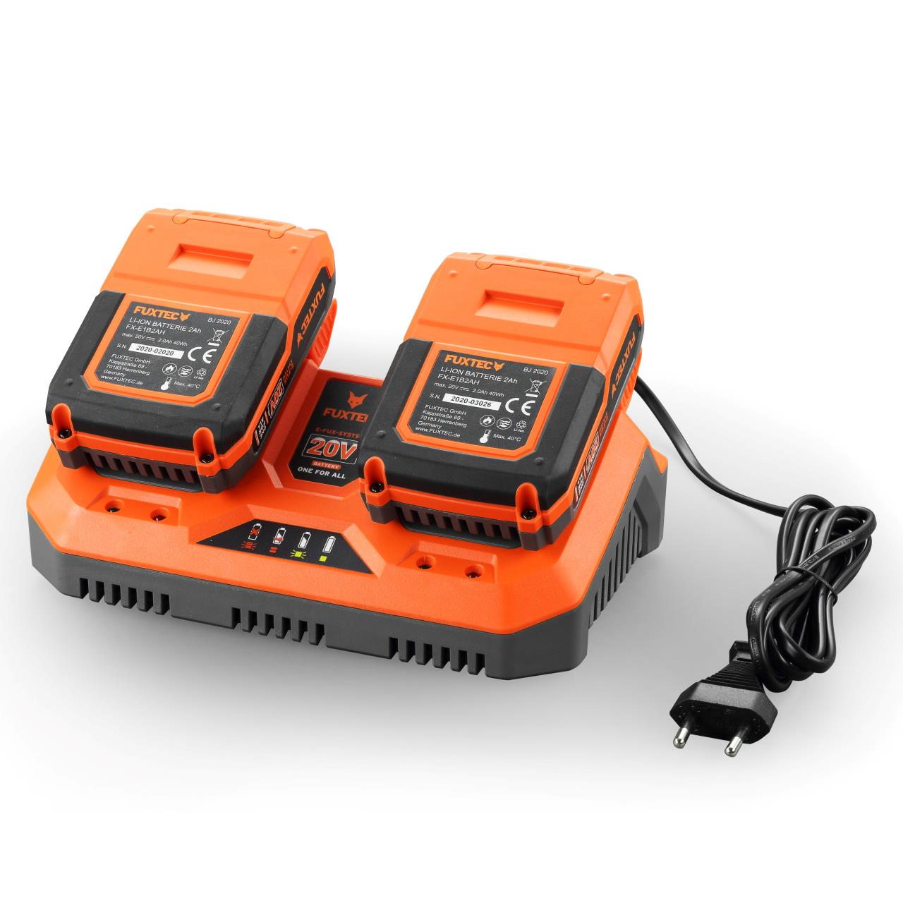 20V dvojitá nabíjecka 2,4A FUXTEC
