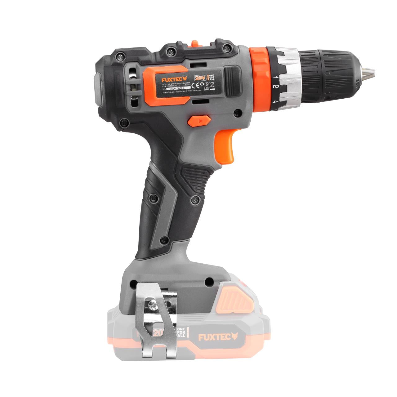 20V akumulátorová teplovzdušná pištol FX-E1HLP20 FUXTEC - s 2Ah batériou a 2,4A nabíjackou