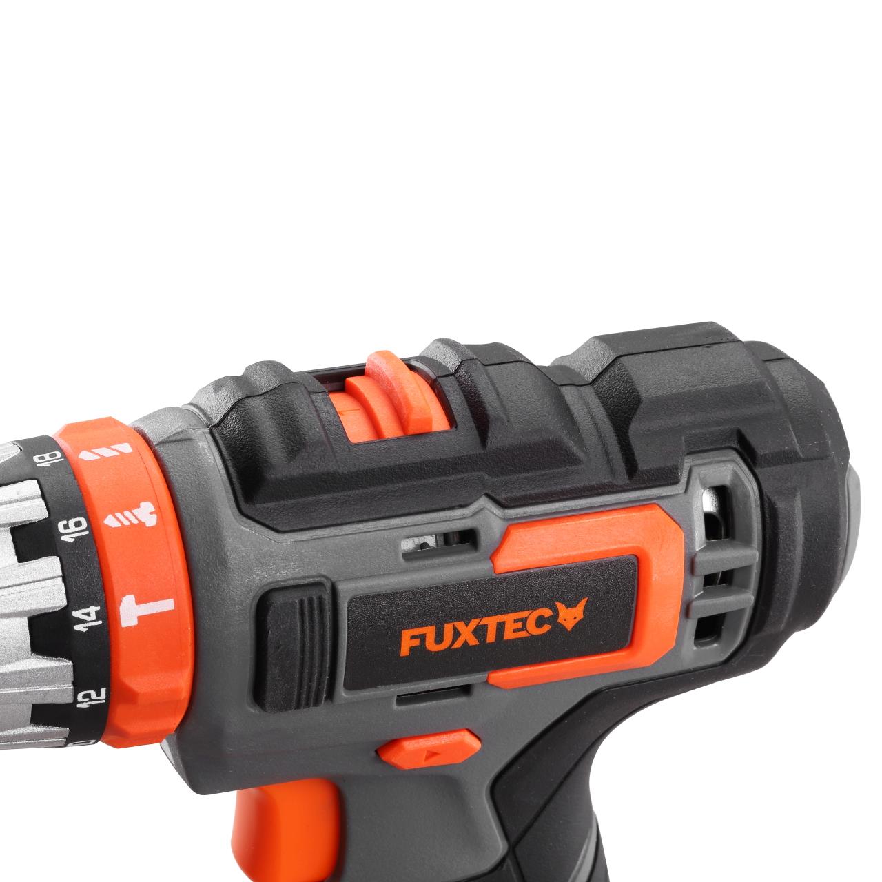 20V akumulátorová teplovzdušná pištol FX-E1HLP20 FUXTEC - s 2Ah batériou a 2,4A nabíjackou