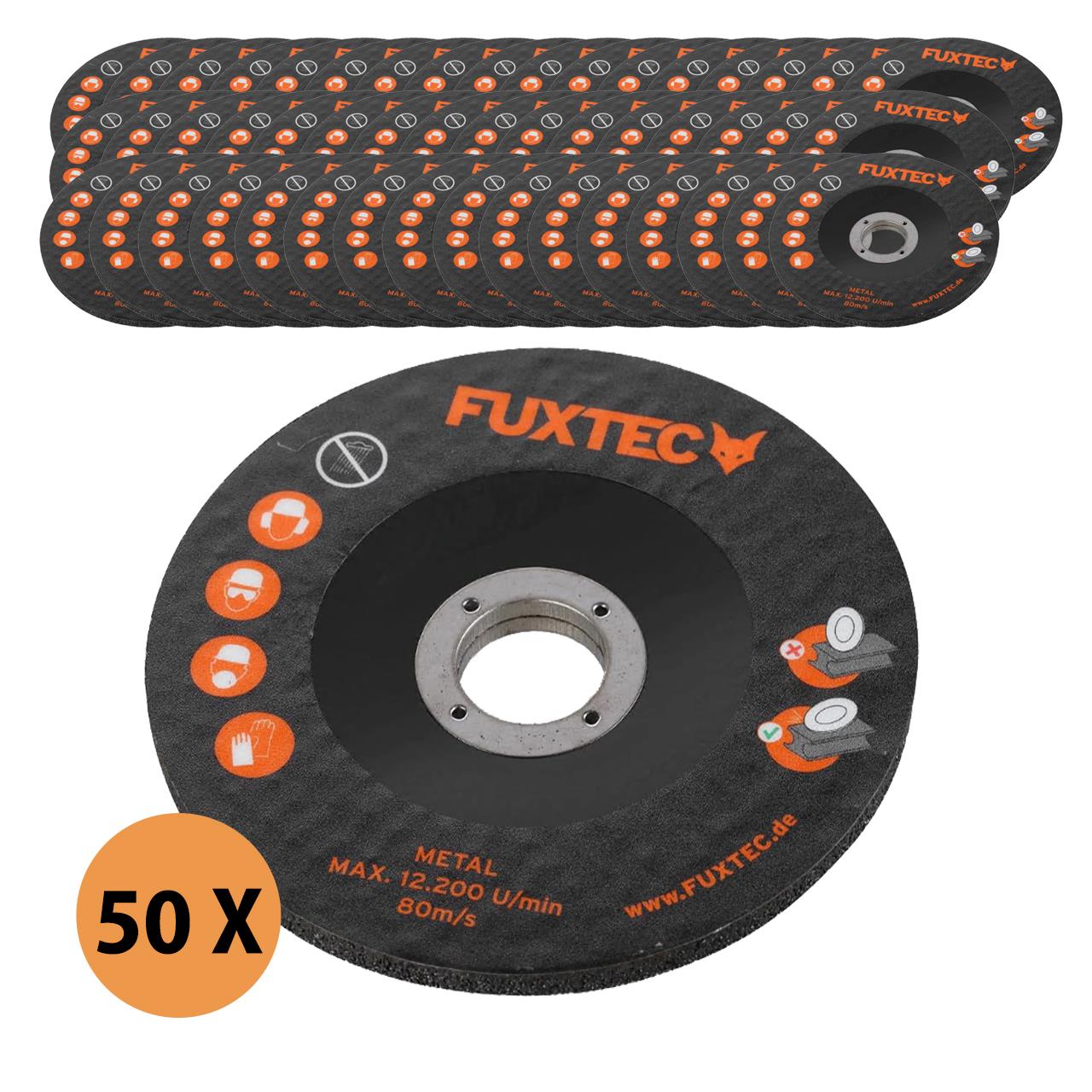 Sada 50 115mm rezných kotoucu na kov, ocel a INOX pro 20V akumulátorovou úhlovou brusku FX-E1WS20
