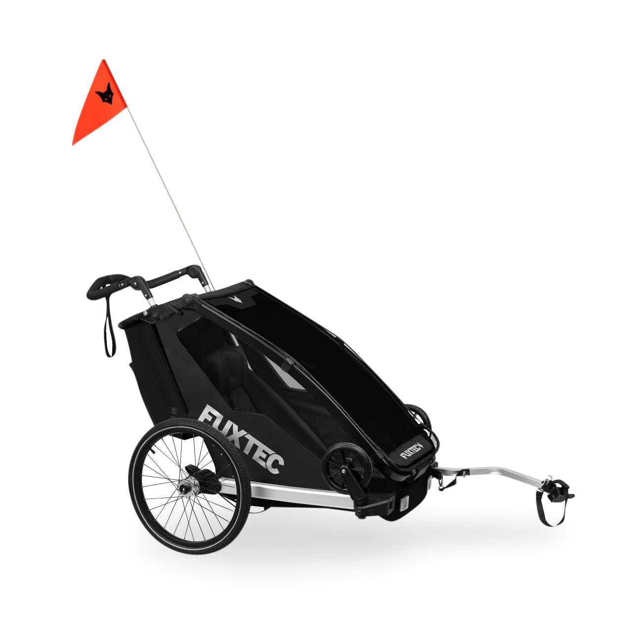 Príves za jízdní kolo FUXTEC FX-FA1S cerný s jogger koleckem