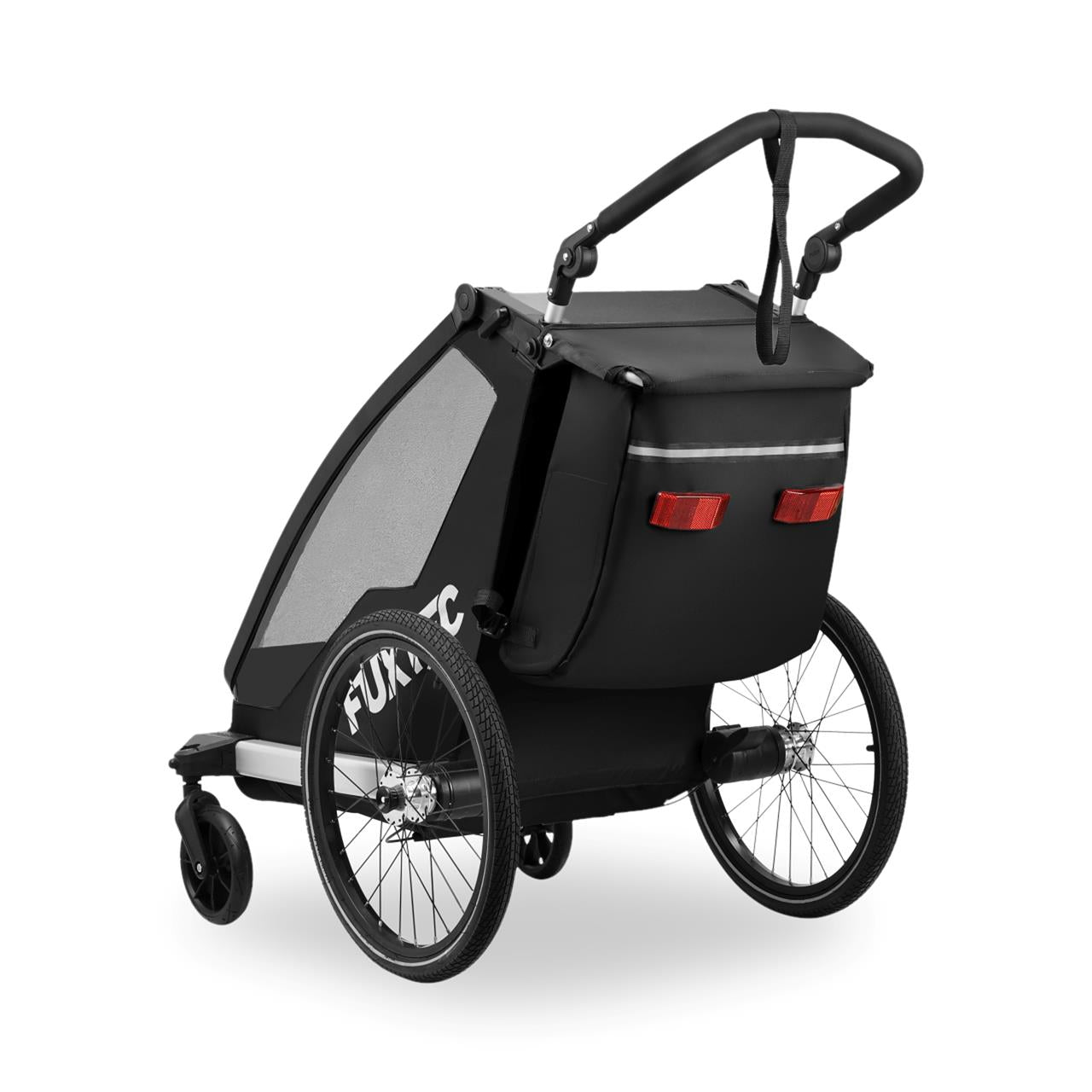 Príves za jízdní kolo FUXTEC FX-FA1S cerný s jogger koleckem