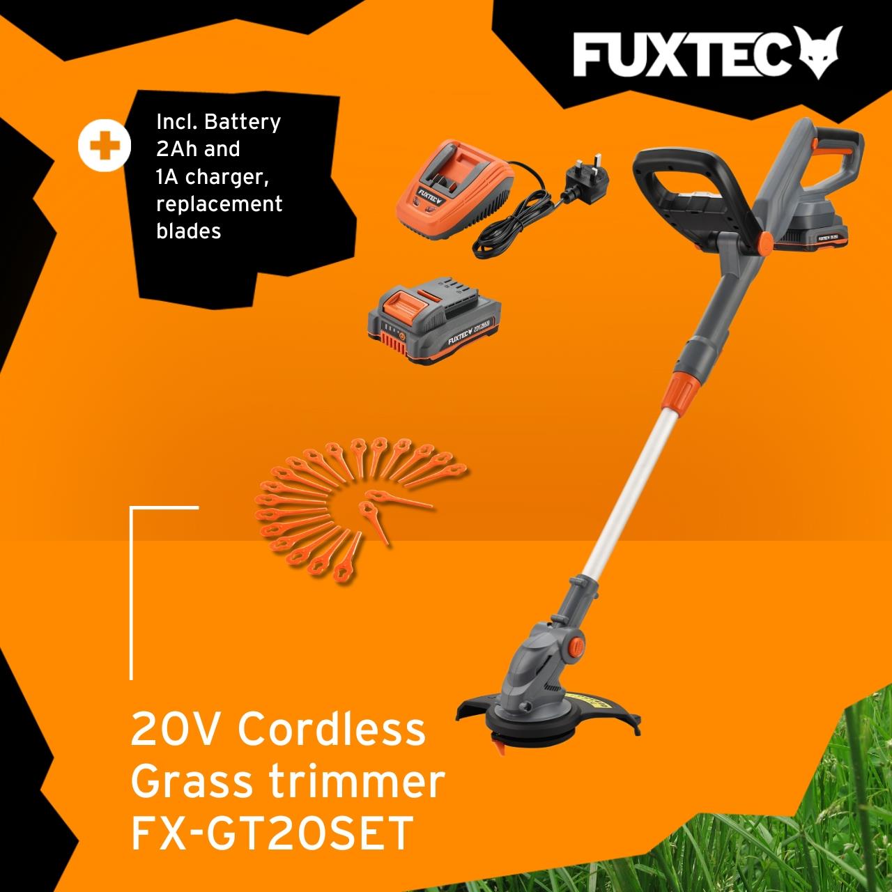 Akumulátorový vyžínac FUXTEC 20V FX-GT20 SET krovinorez
