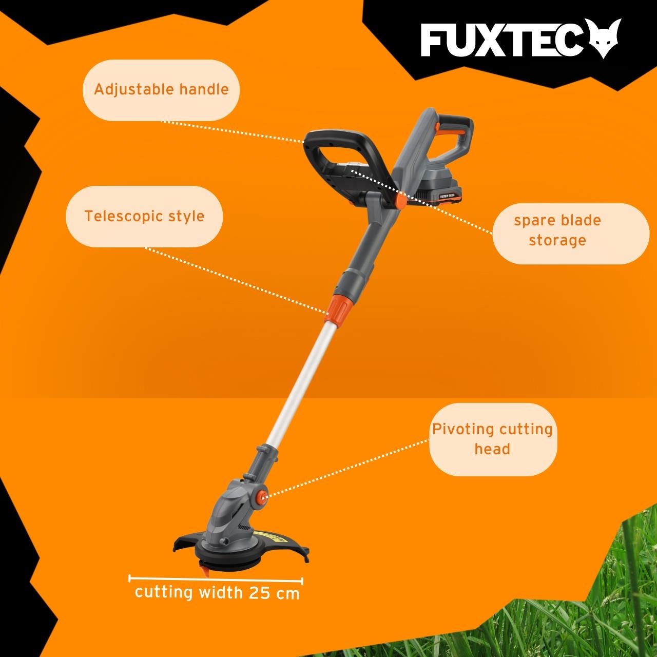 Akumulátorový vyžínac FUXTEC 20V FX-GT20 SET krovinorez
